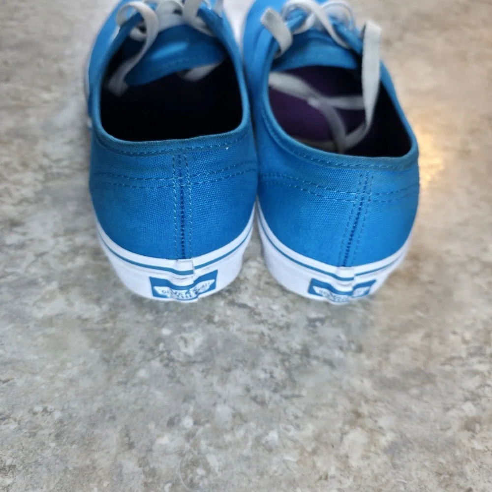 Vans Authentic Hawaiian Ocean Mens 6 Womens 7.5 Blue And Purple Skate Shoes